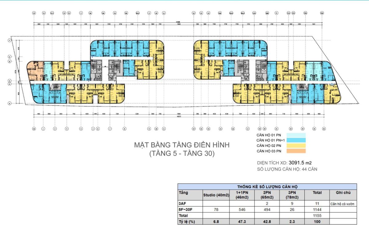 Mặt bằng tậng-30