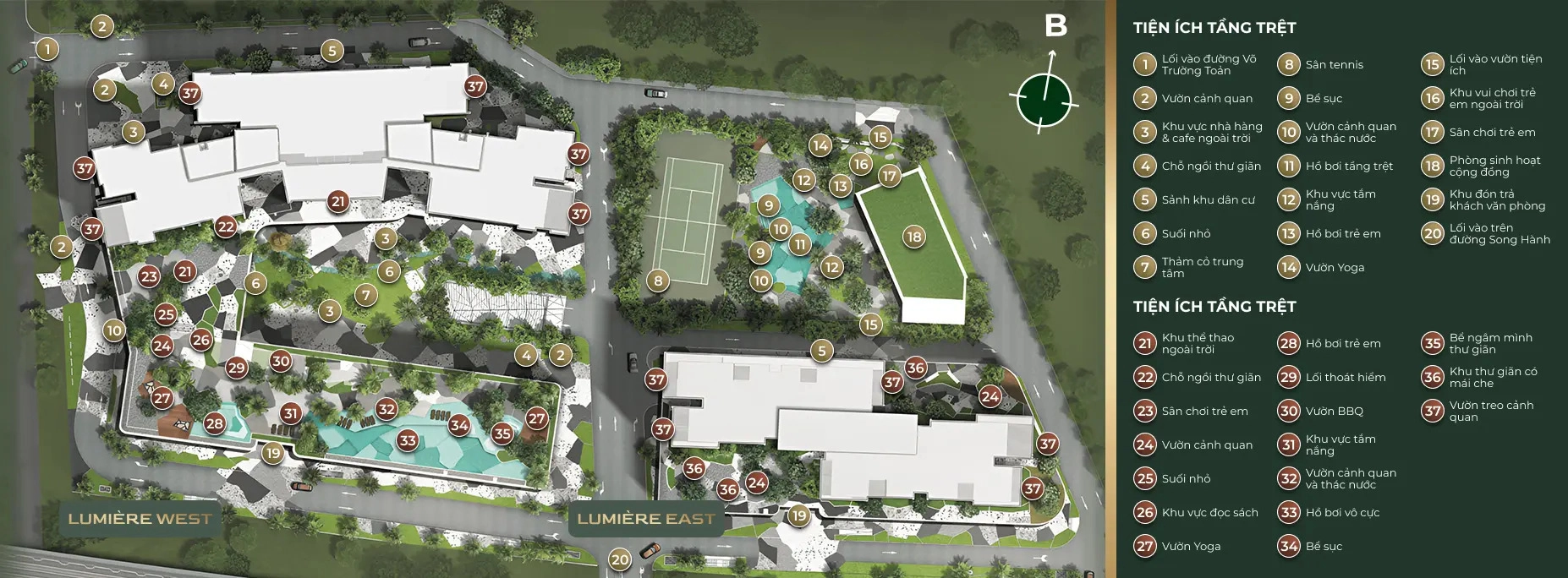 Lumière Riverside map