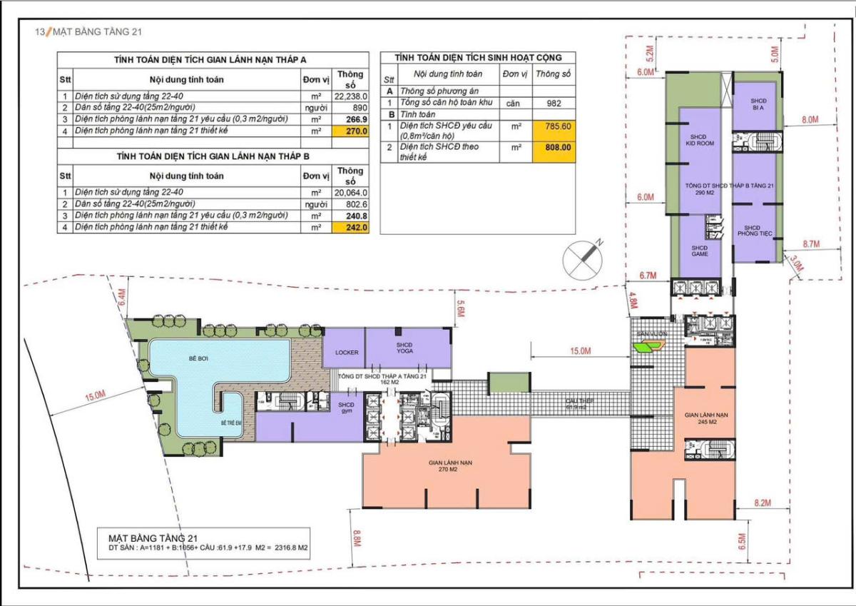 Mặt bằng điển hình tc tower