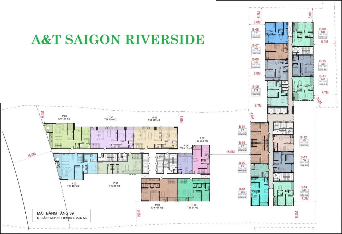 Mặt bằng điển hình tc tower