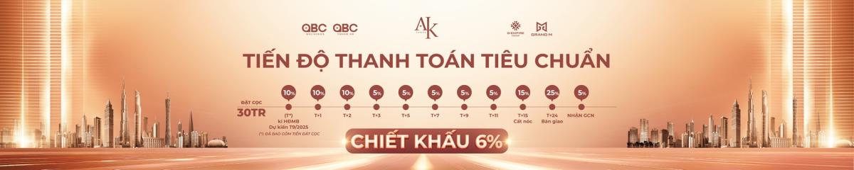 Tiến độ thanh toán Ak Tower tiêu chuẩn